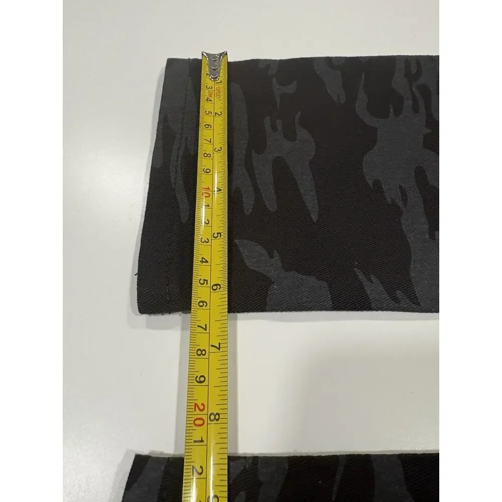 Street Jeans Men's Skinny Fit Camo Distressed Jeans Balck/Gray